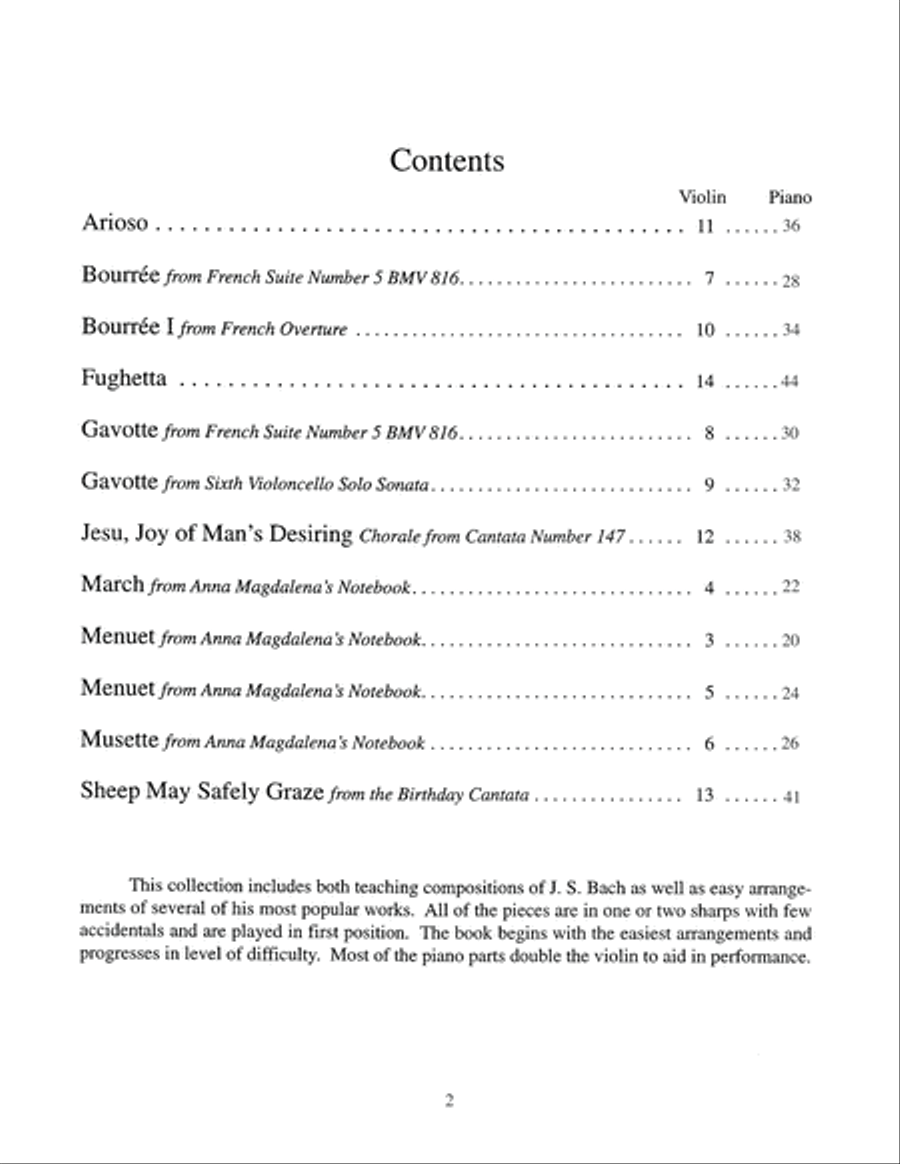 The Student Violinist: Bach Violin Solo scores gallery preview page 3