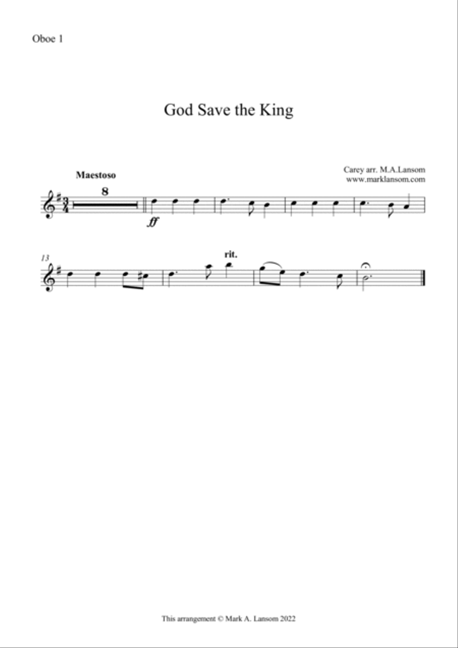 God Save The King Full Orchestra scores gallery preview page 6