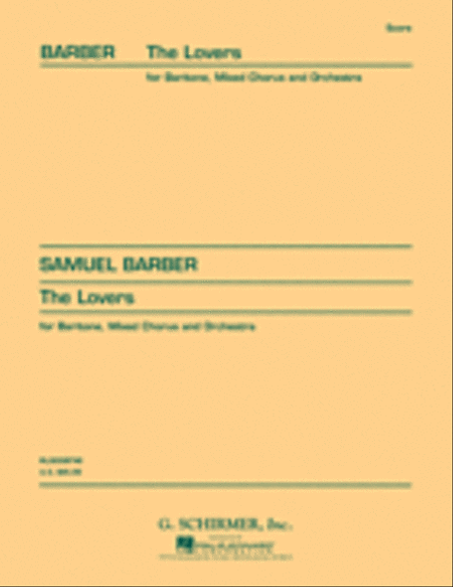 The Lovers, Op. 43 The Lovers, Op. 43 Choir scores gallery preview page 1