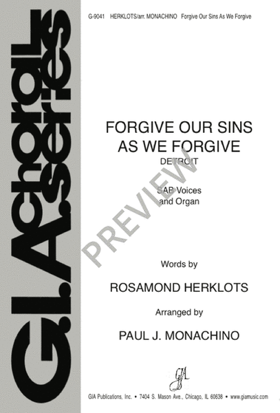 Forgive Our Sins As We Forgive image number null