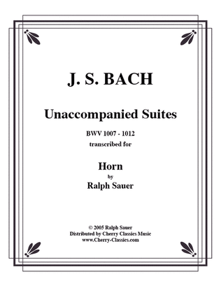 Book cover for Unaccompanied Suites Horn booklet