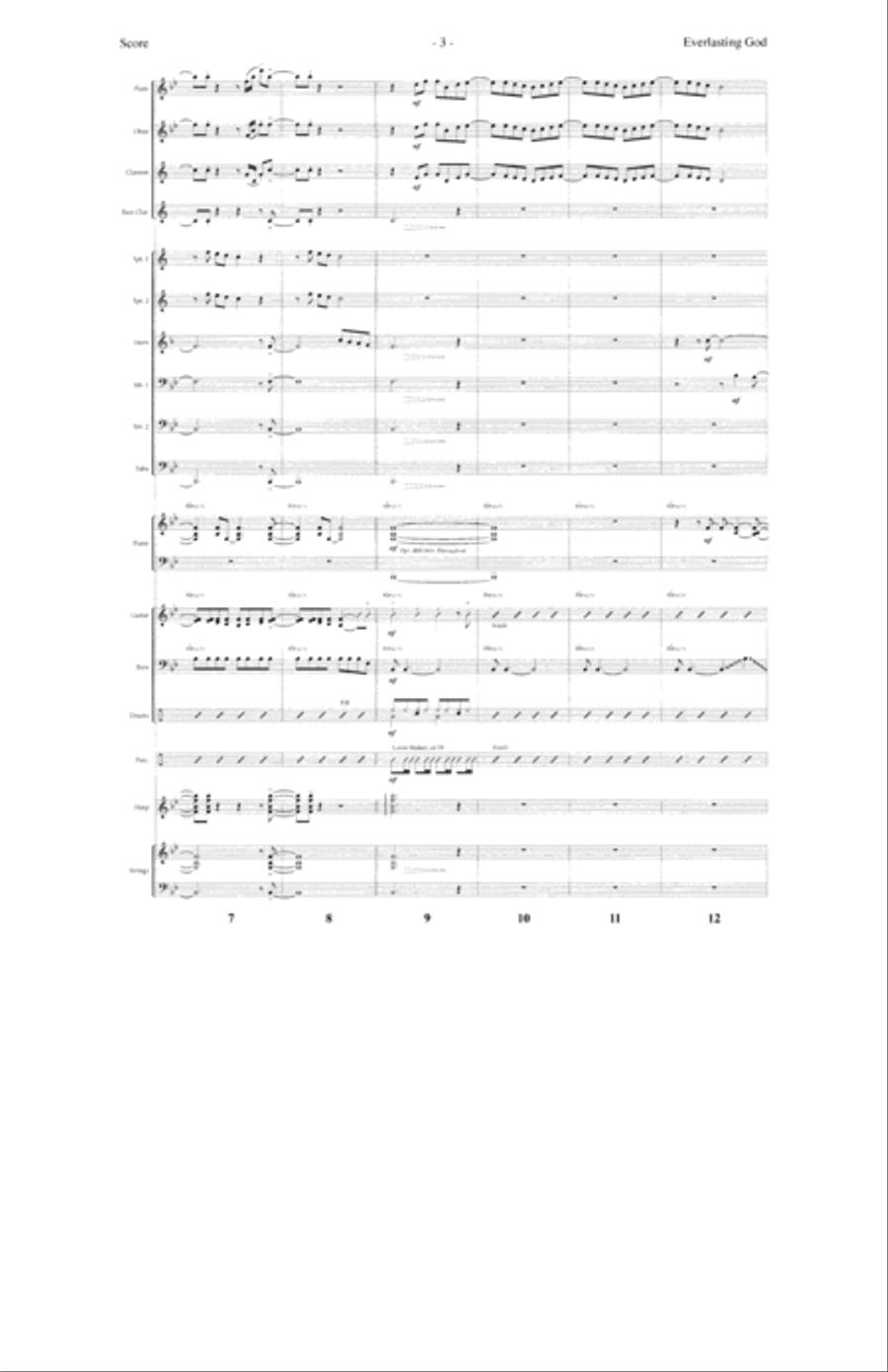 Everlasting God Everlasting God Orchestra scores gallery preview page 3