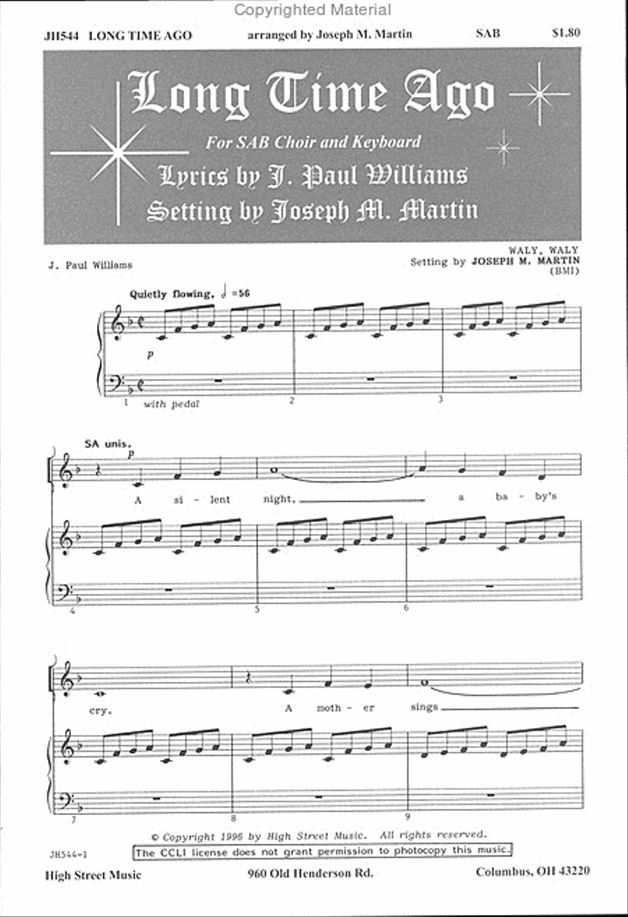 Long Time Ago Long Time Ago 3-Part scores gallery preview page 2