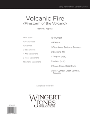Volcanic Fire - Full Score