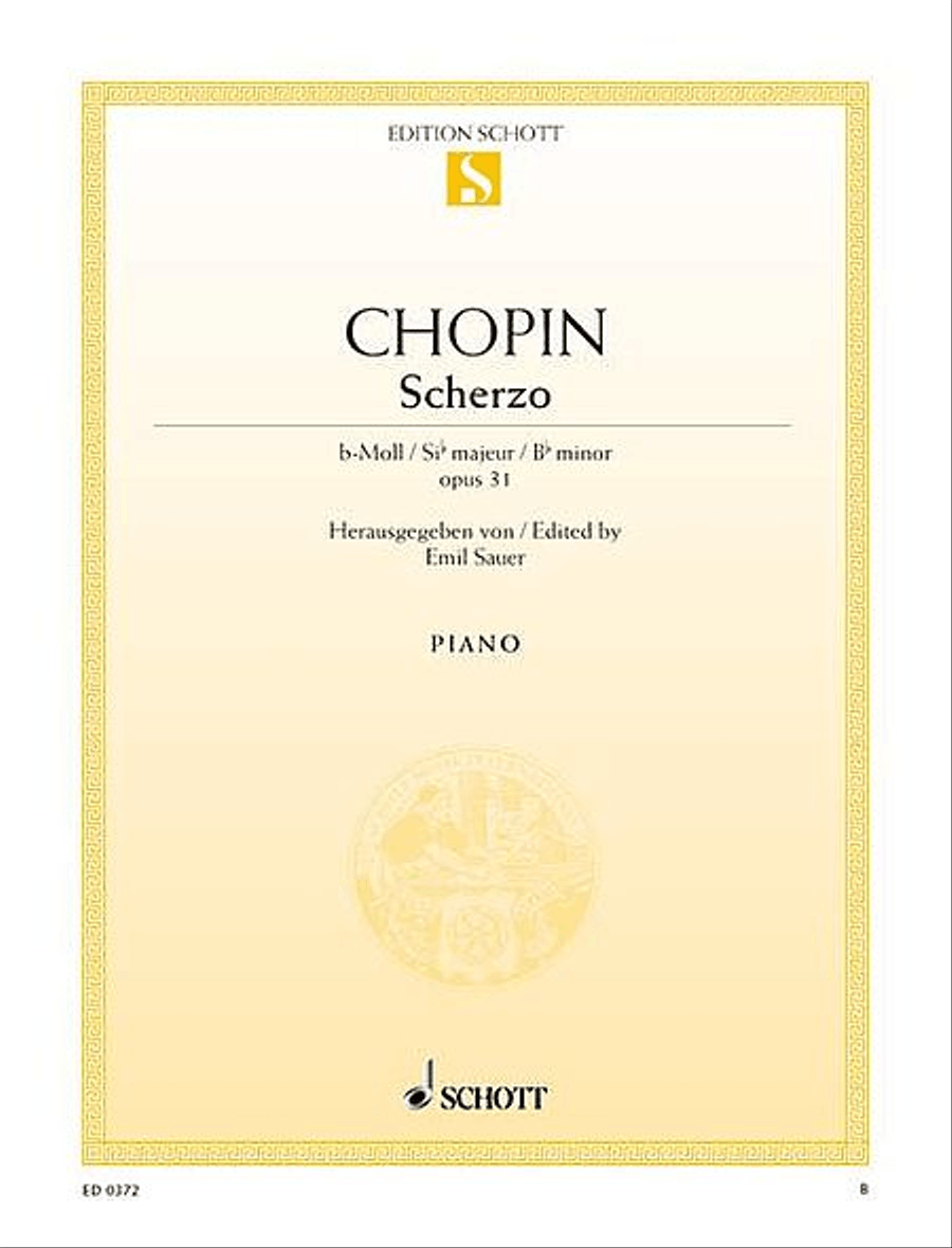 Scherzo in B-flat Minor, Op. 31 Piano Solo scores gallery preview page 1