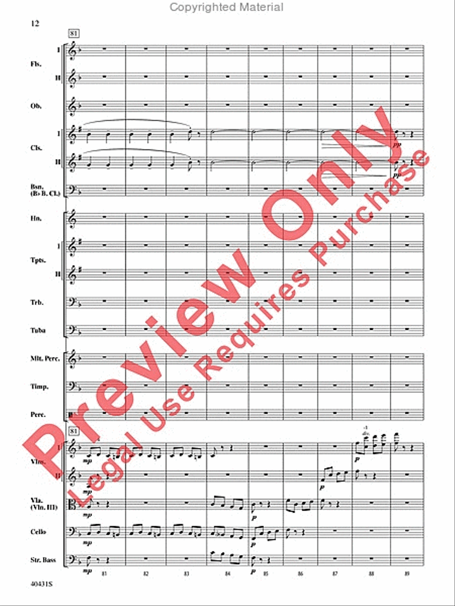 Leroy Anderson's Irish Suite, Part 2 (Themes from) Full Orchestra scores gallery preview page 13