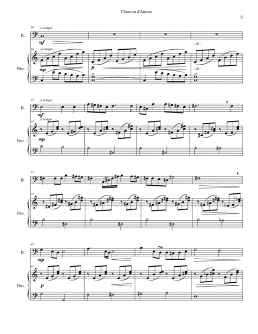 Chanson d'Amour Bassoon scores gallery preview page 3