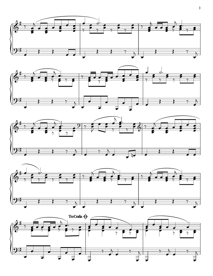 Blurred Lines Piano Solo scores gallery preview page 3