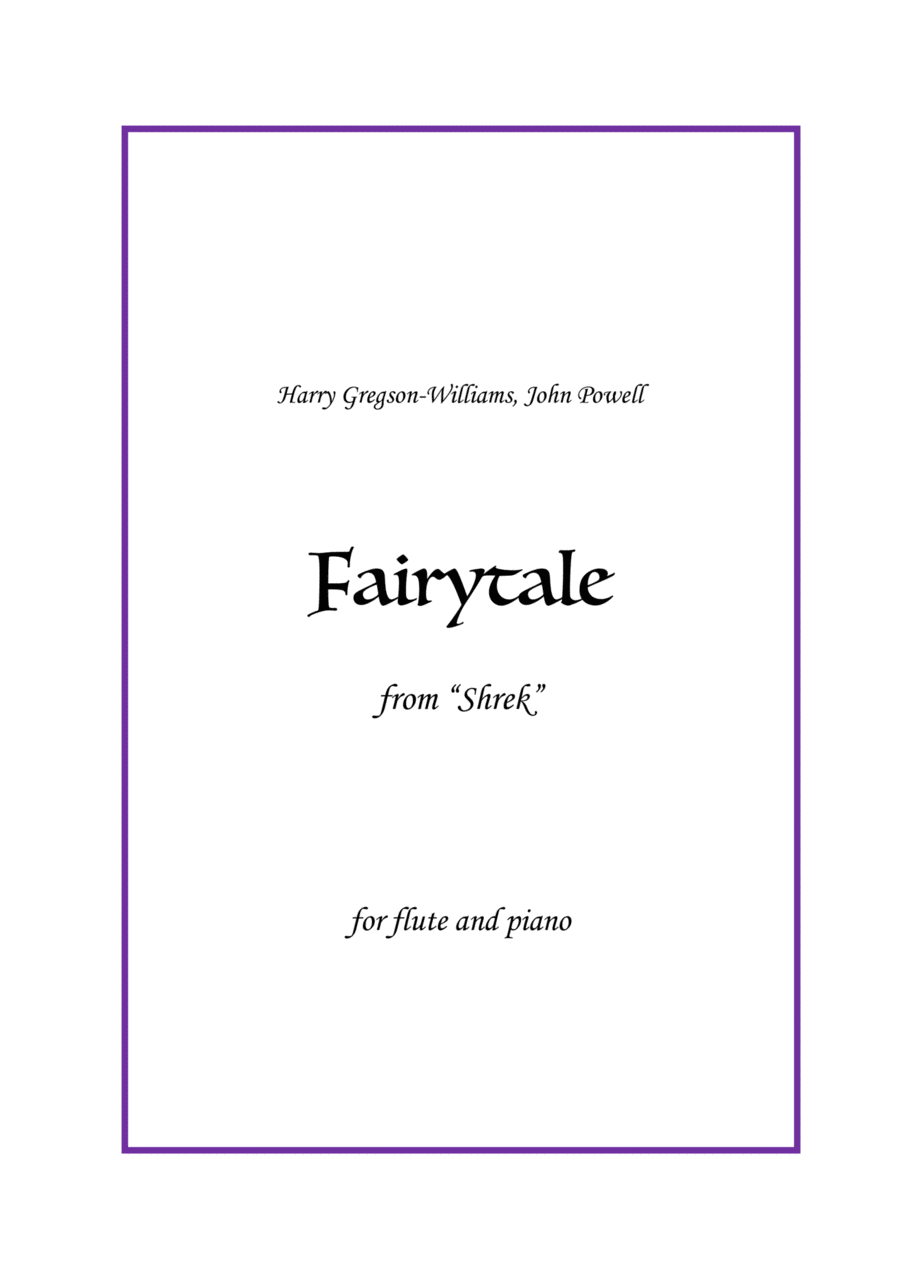 Fairytale Opening Flute Solo scores gallery preview page 1
