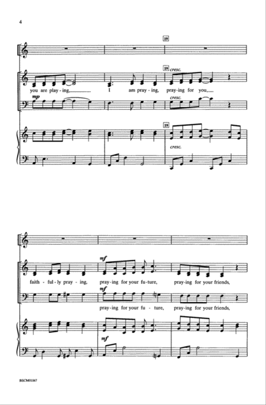 Through the Window Unison Choir scores gallery preview page 4