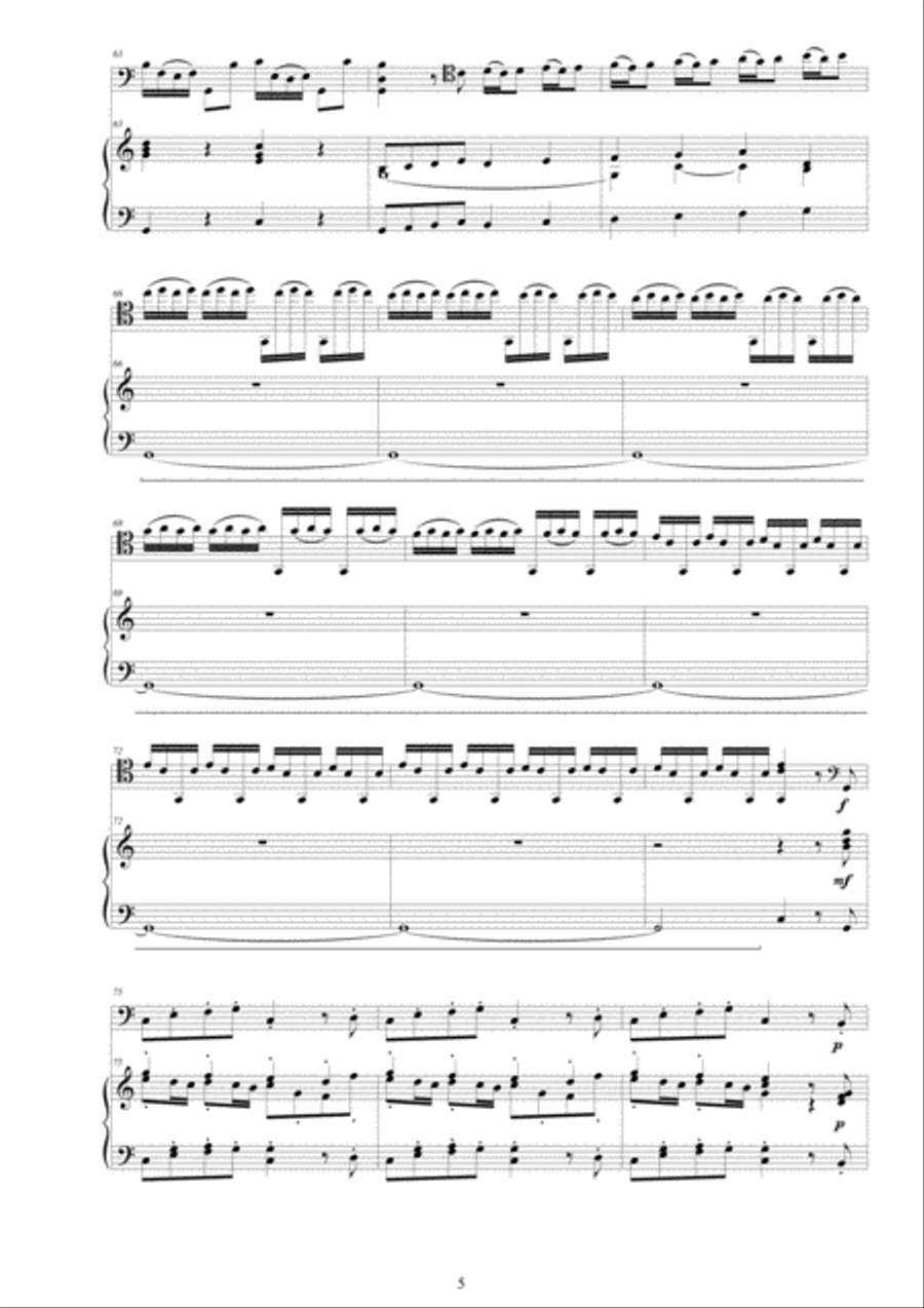 Vivaldi - Cello Concerto No.3 in C major RV 400 for Cello and Piano Vivaldi - Cello Concerto No.3 in C major RV 400 for Cello and Piano Piano scores gallery preview page 5