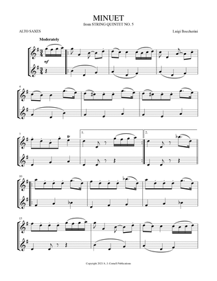 Minuet (from String Quintet No. 5)