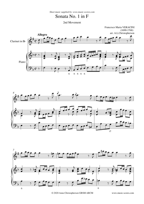 Veracini Allegro - Clarinet and Piano