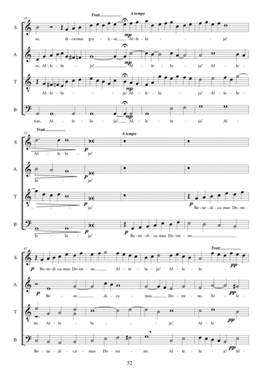 Benedicamus Domino - Missa in Nativitate Domini - SATB choir a cappella image number null