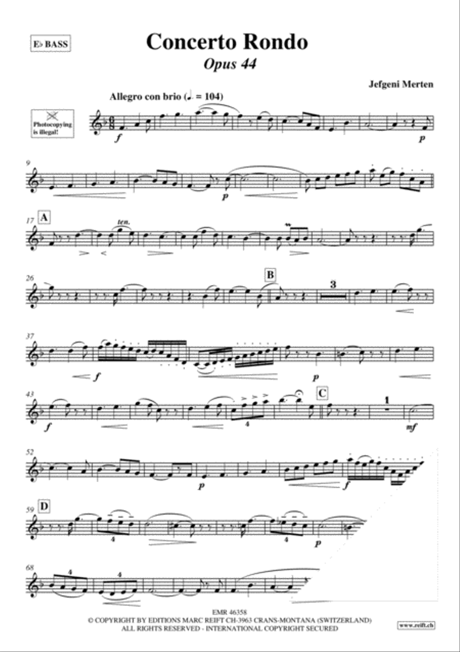 Concerto Rondo Concerto Rondo Voice Solo scores gallery preview page 3