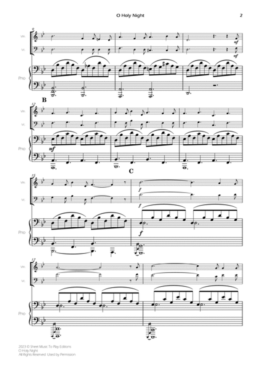 O Holy Night - Piano Trio (Full Score) - Score Only image number null
