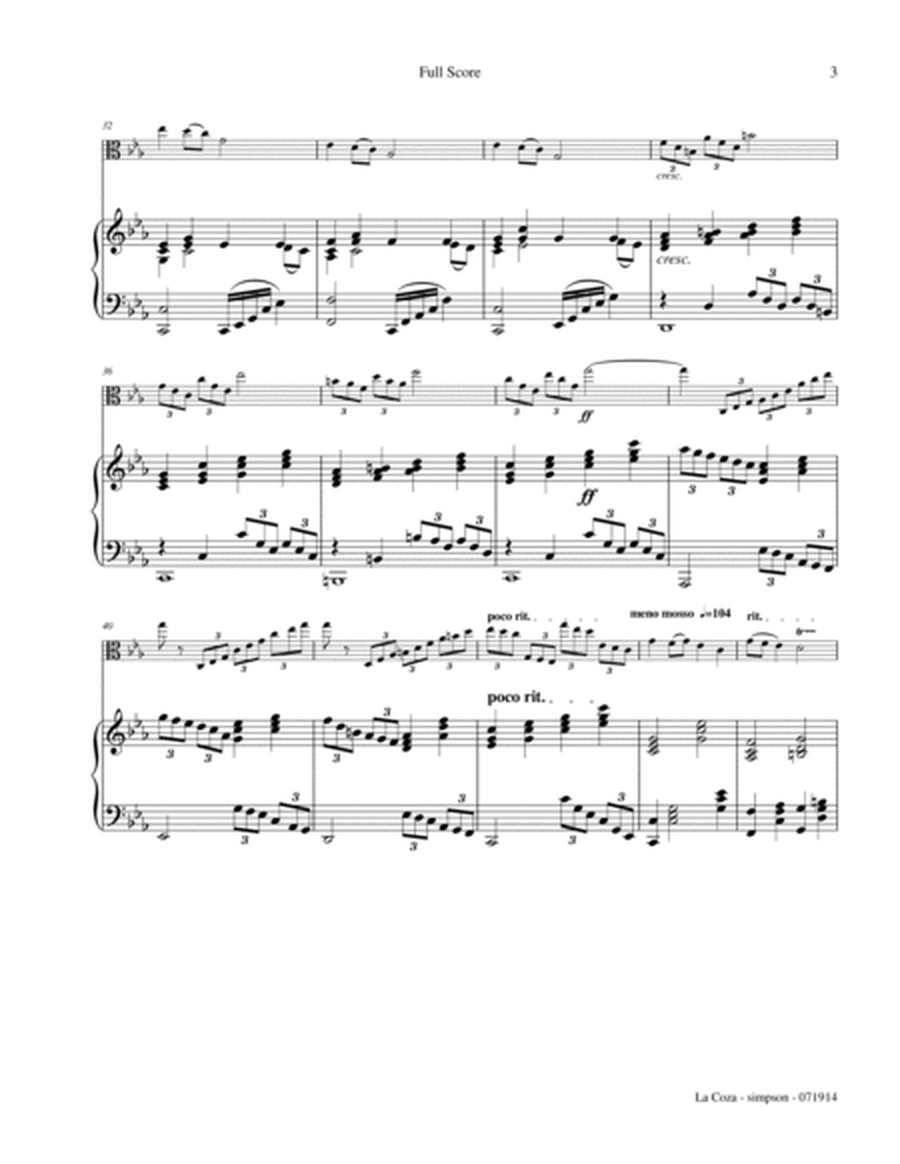 La Coza for Viola & Piano image number null