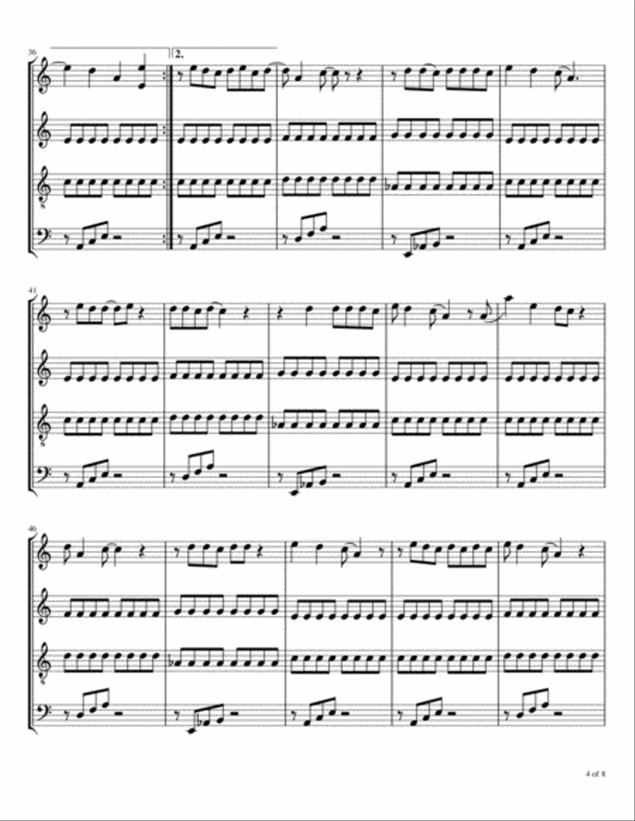Abracadabra Abracadabra Woodwind Quartet scores gallery preview page 5