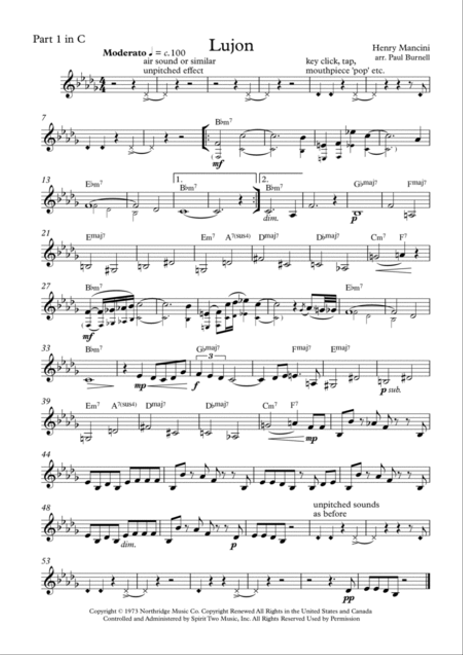 Lujon Woodwind Ensemble scores gallery preview page 6