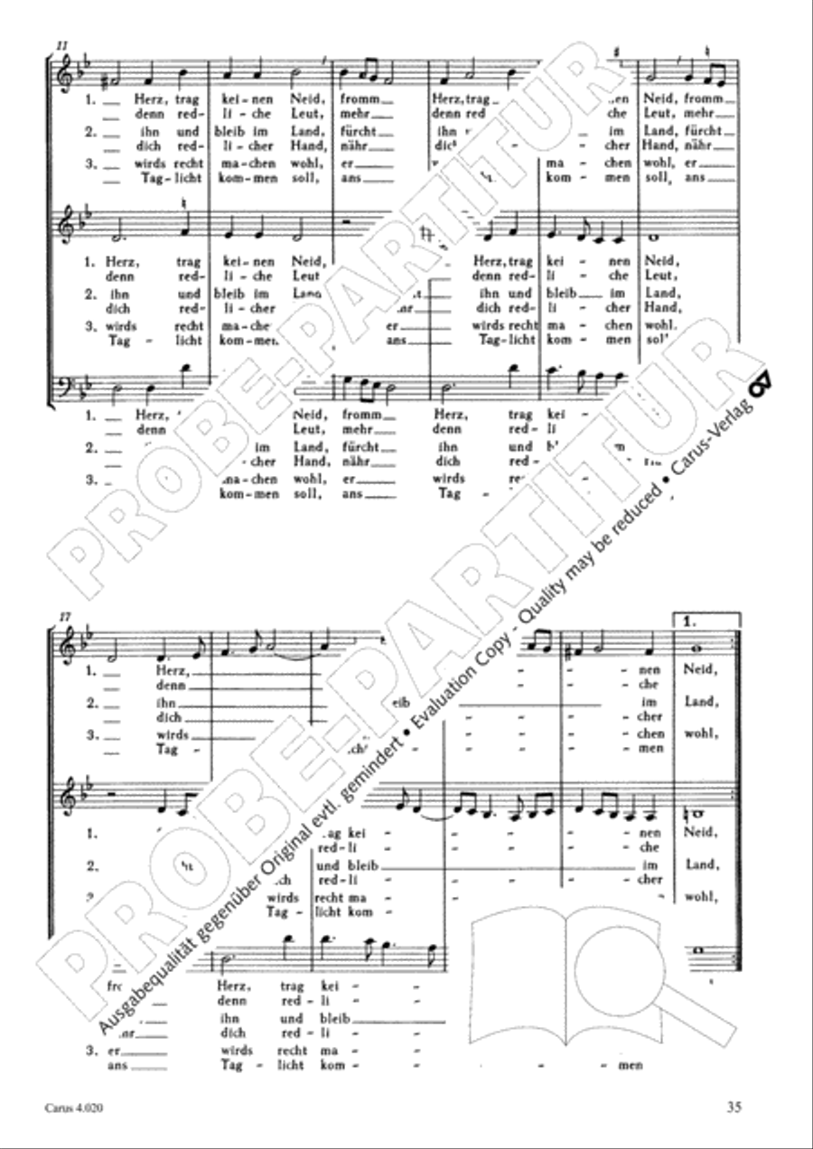 Calvisius: Tricinia. Psalmen und Motetten zu drei Stimmen Choir scores gallery preview page 36
