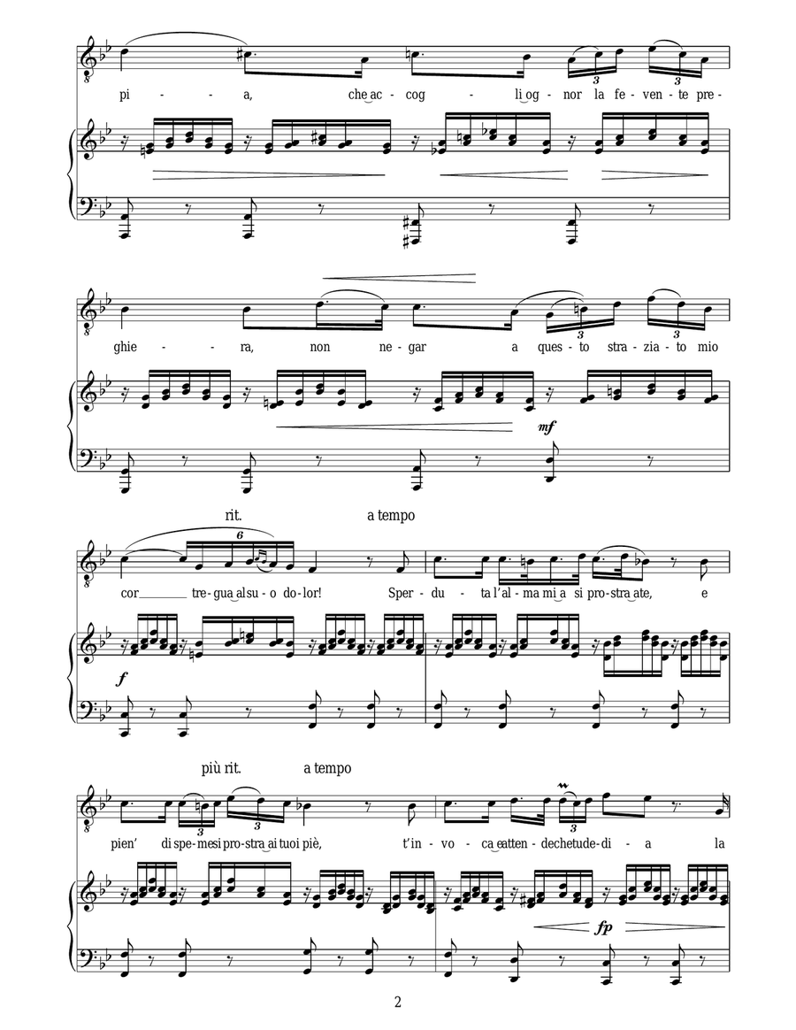 Ave Maria Piano, Vocal scores gallery preview page 2