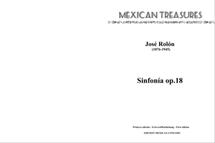 Sinfonia op. 18 Orchestra scores gallery preview page 1