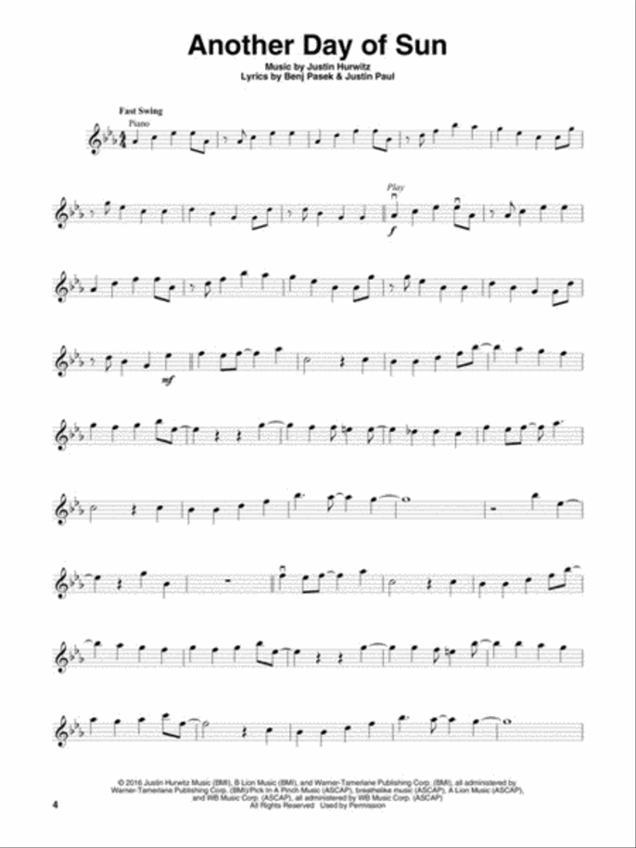 La La Land Violin scores gallery preview page 3