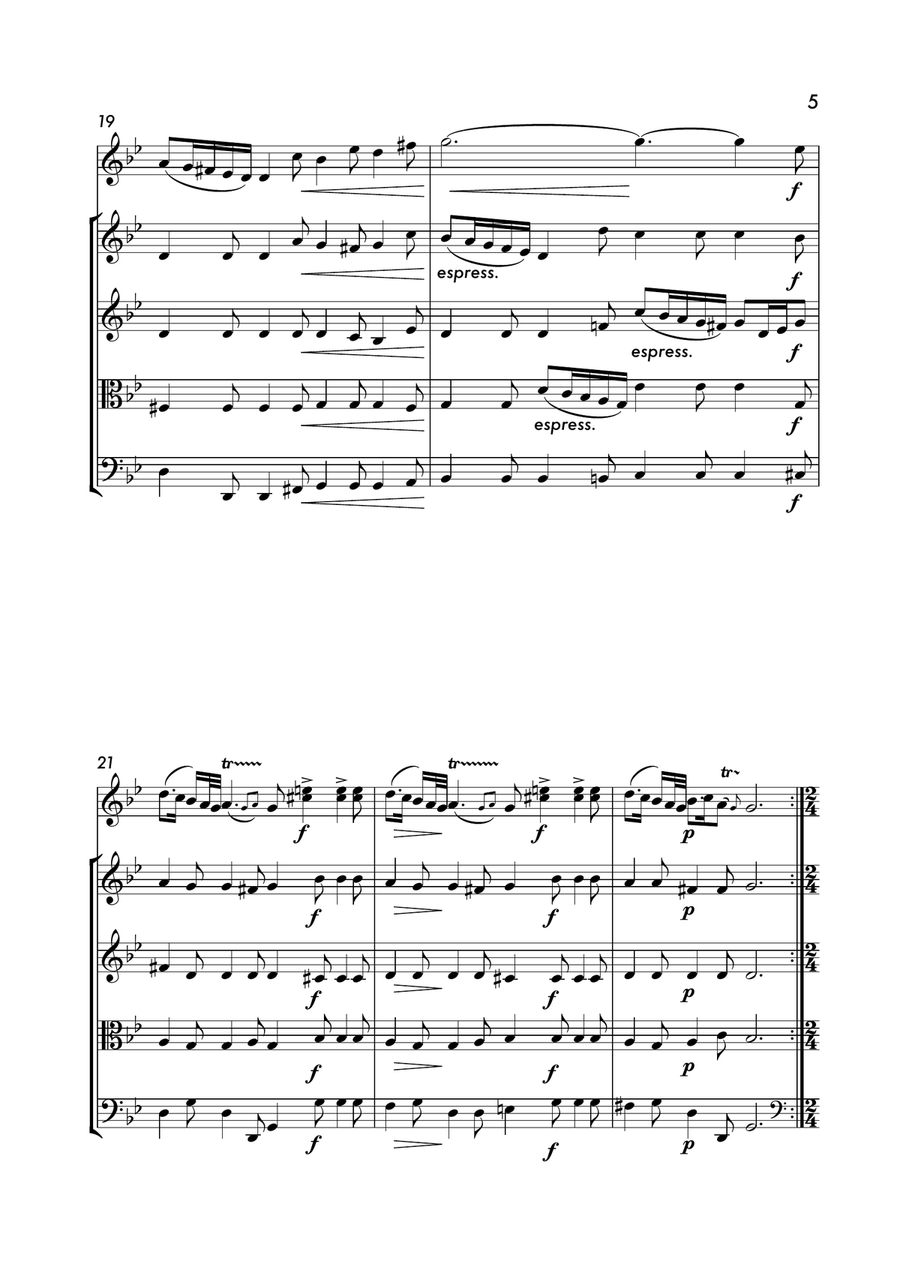 Il Trillo Del Diavolo - Devil's Trill Sonata- by Giuseppe Tartini arranged for String Orchestra String Orchestra scores gallery preview page 6