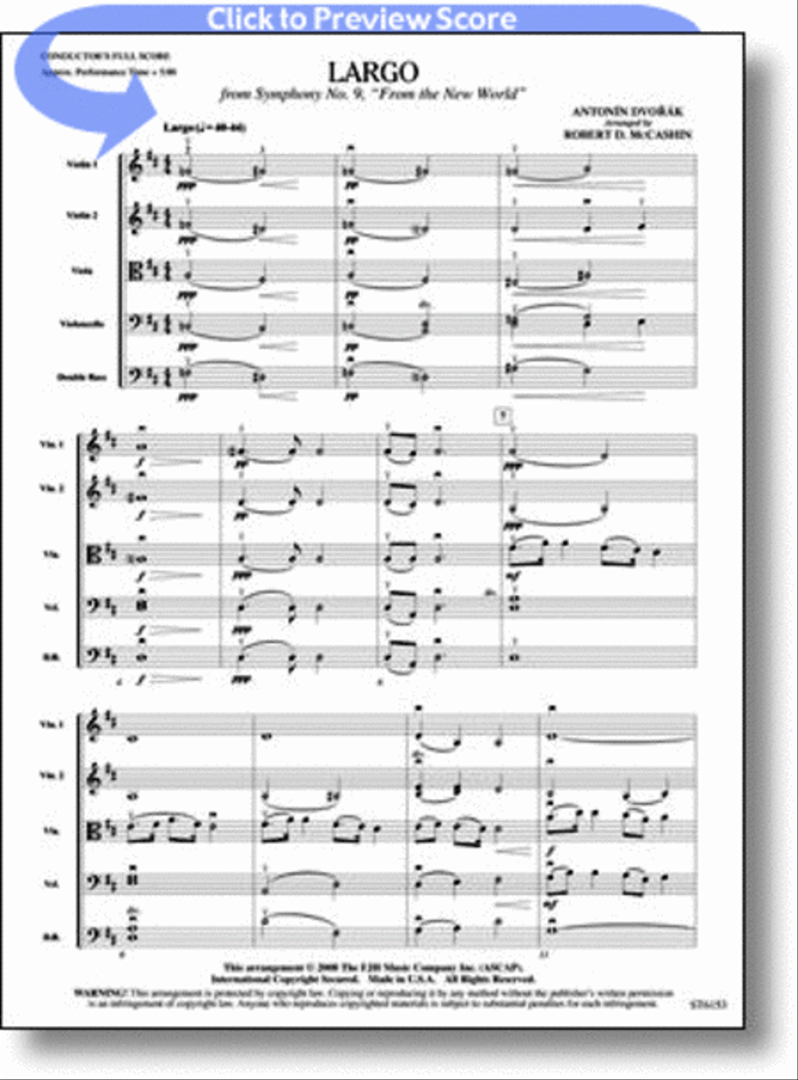 Largo (from Symphony No. 9,  From the New World )