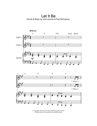 Book cover for Let It Be (arr. Rick Hein)