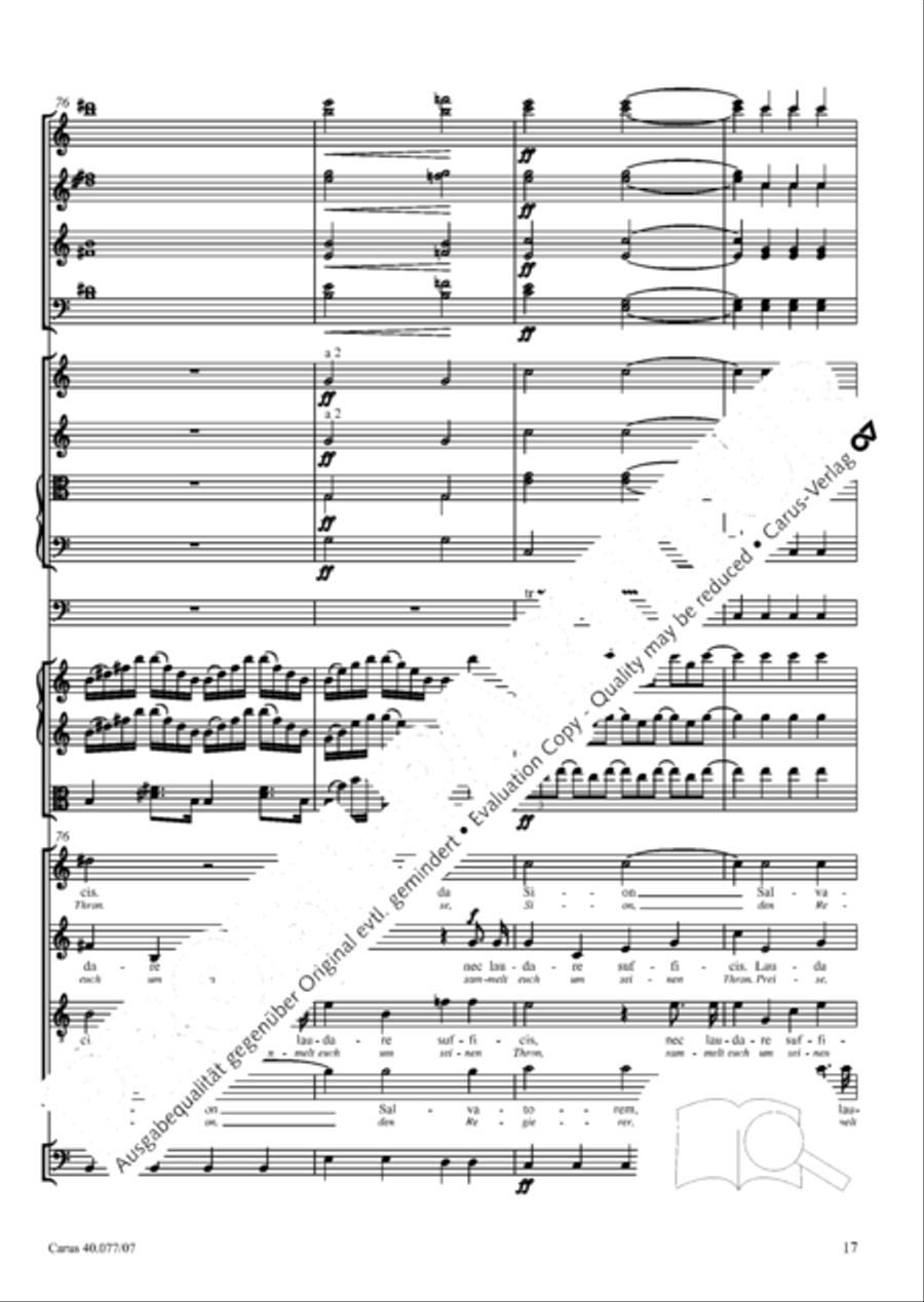 Lauda Sion 4-Part scores gallery preview page 30