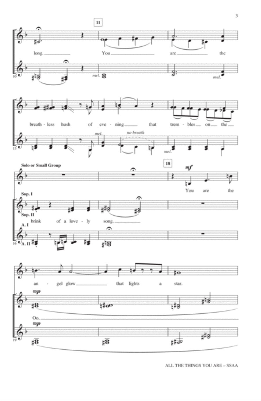 All The Things You Are (arr. Kirby Shaw) SSA scores gallery preview page 2