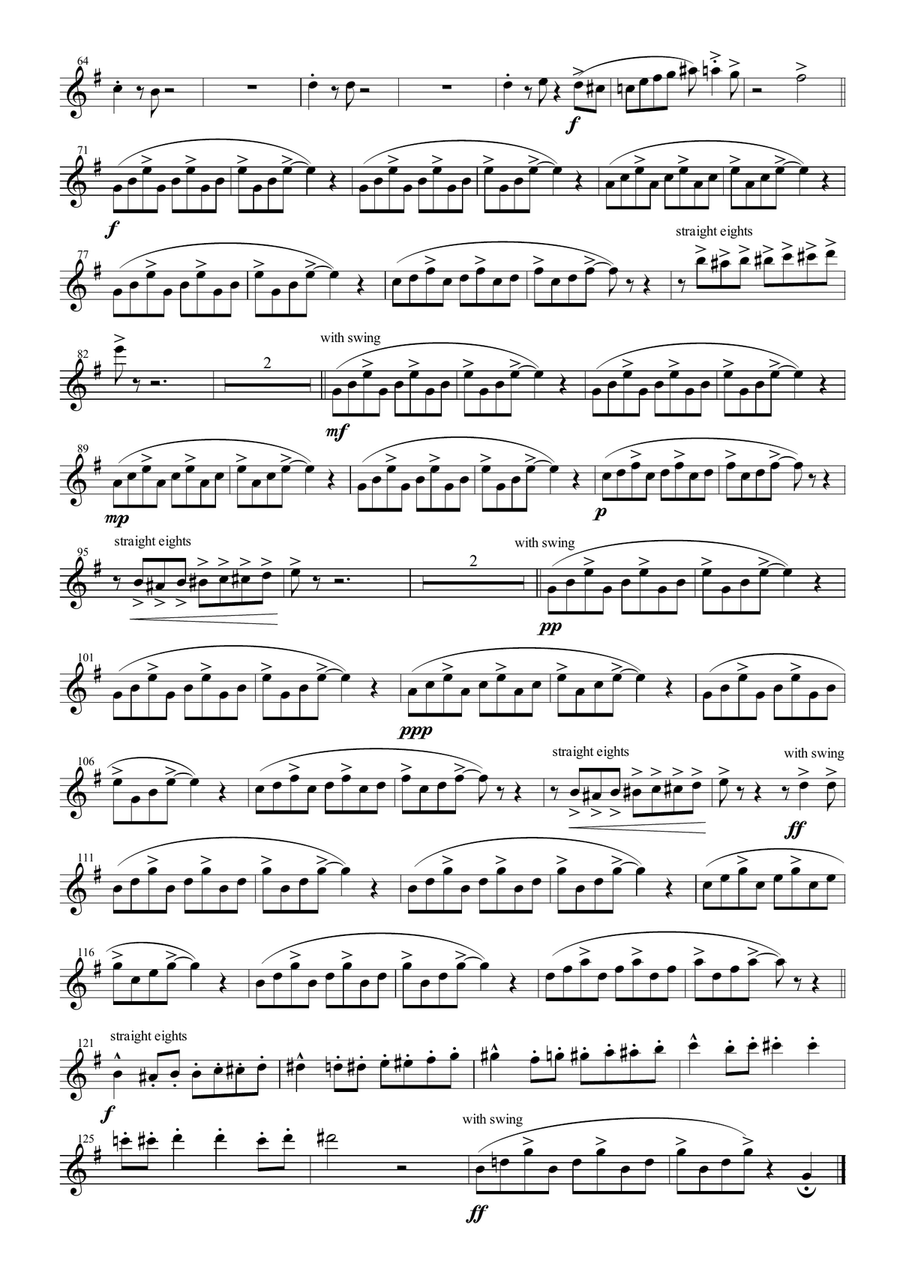 In The Mood Woodwind Quartet scores gallery preview page 2