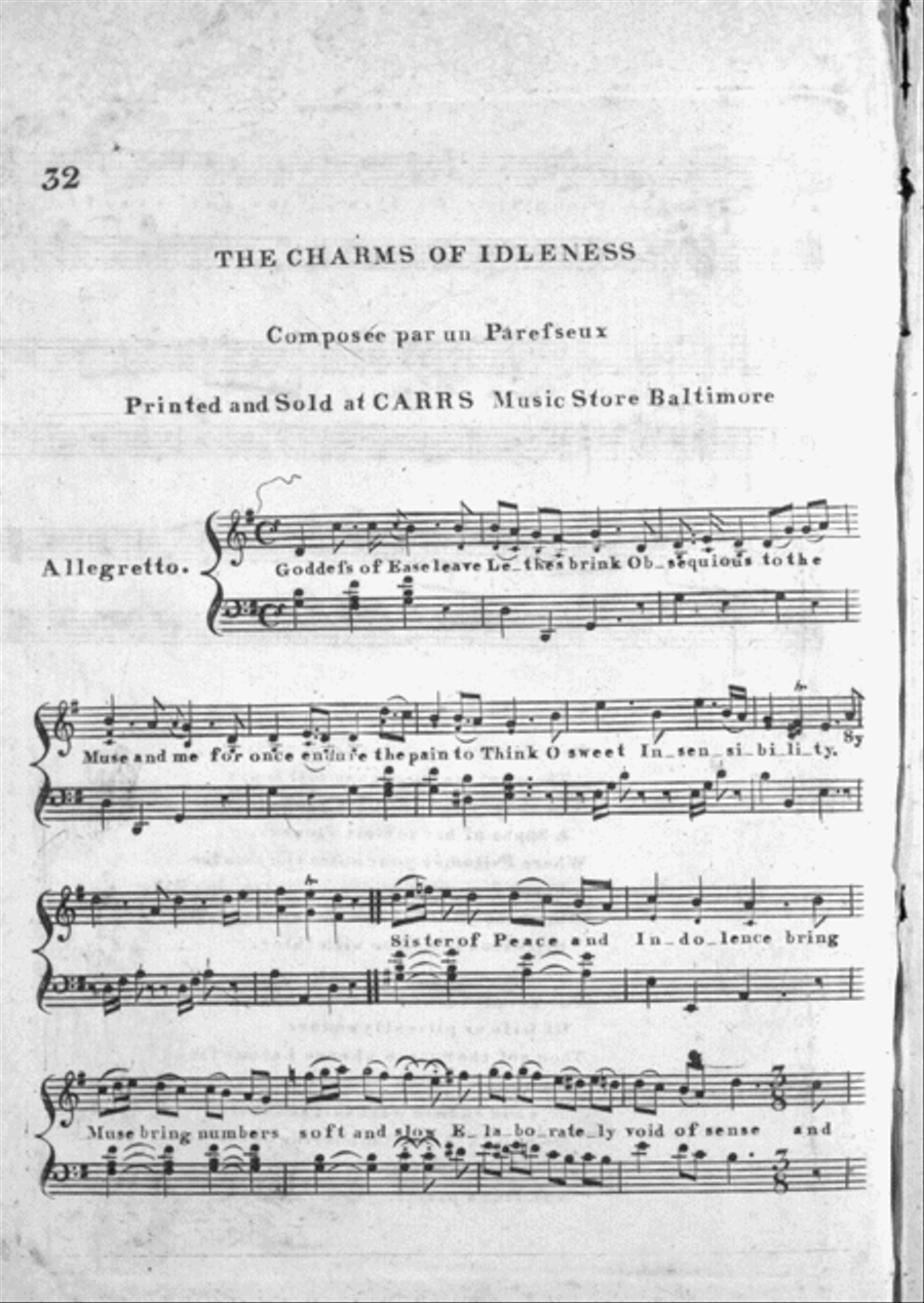 The Charms of Idleness Voice scores gallery preview page 1