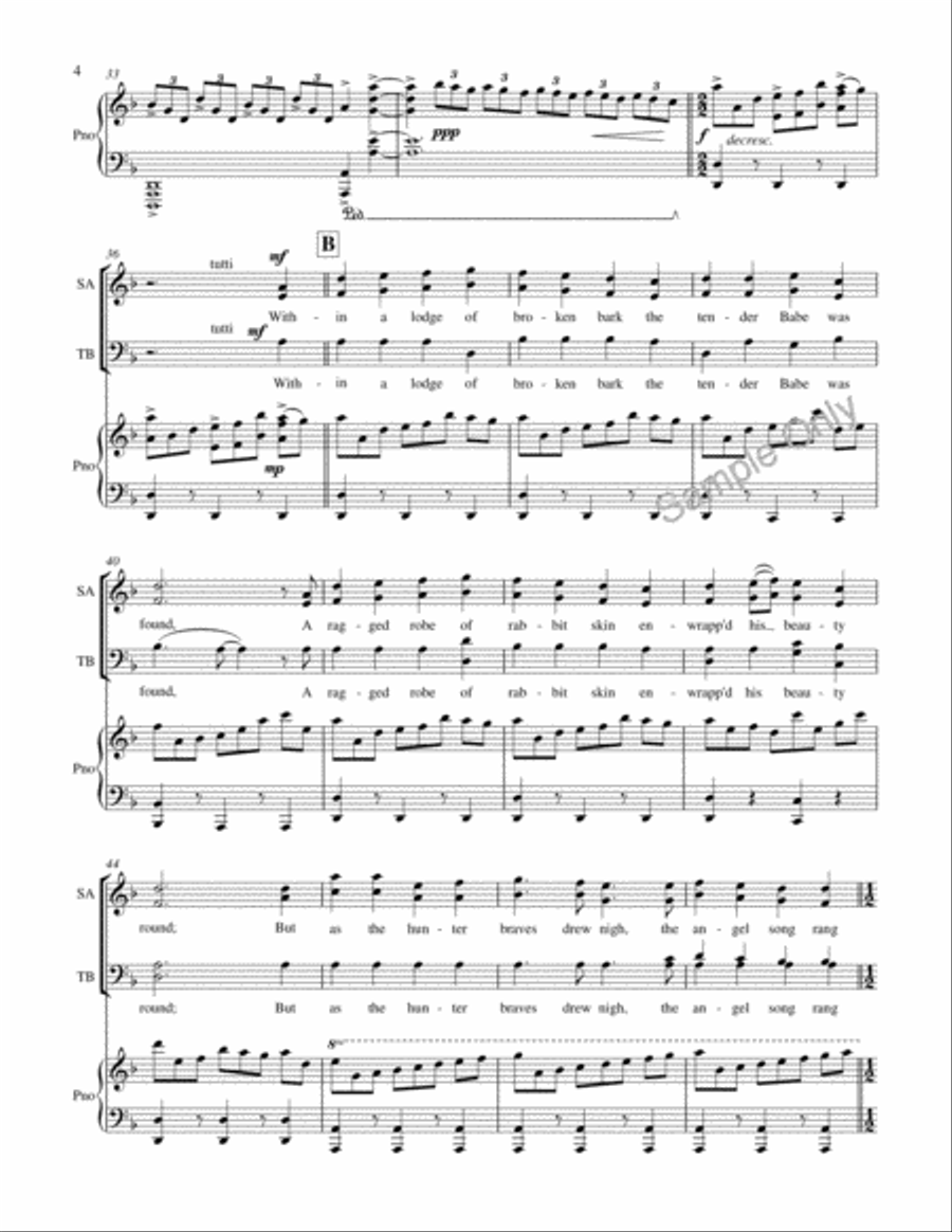 Huron Carol 4-Part scores gallery preview page 4