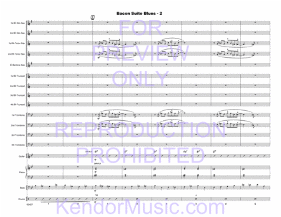 Bacon Suite Blues Jazz Ensemble scores gallery preview page 4