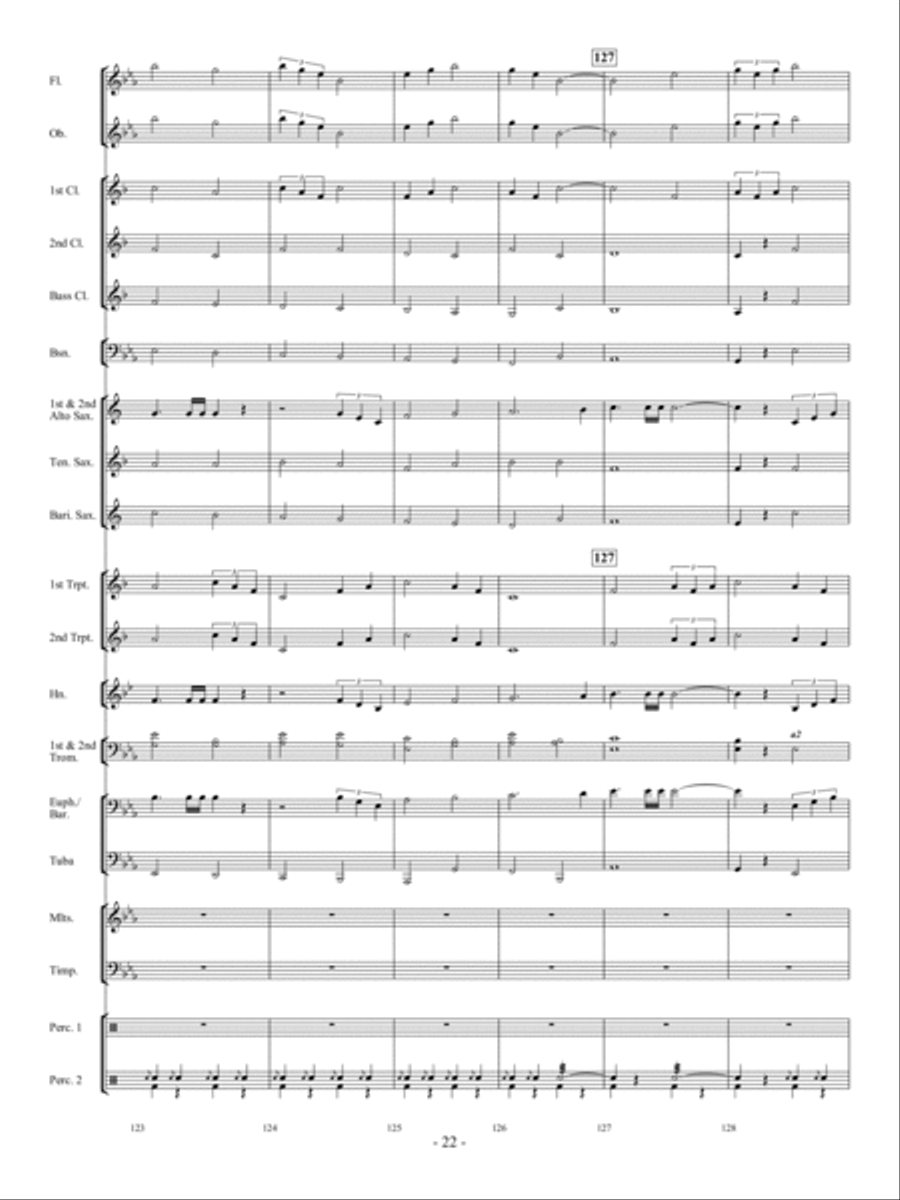 The Trumpeter of Krakow Concert Band scores gallery preview page 21