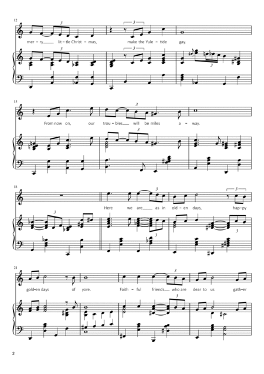 Have Yourself A Merry Little Christmas Voice scores gallery preview page 2