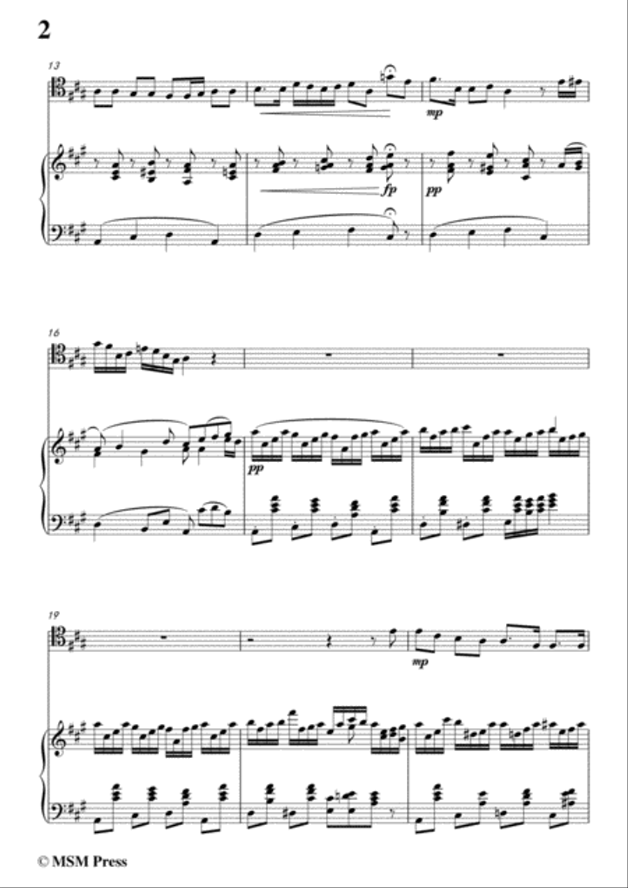 Schubert-Im Frühling,for Cello and Piano Piano scores gallery preview page 4