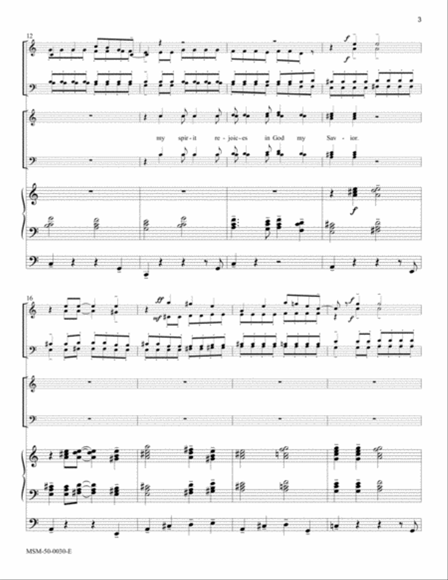 Magnificat Magnificat Choir scores gallery preview page 3