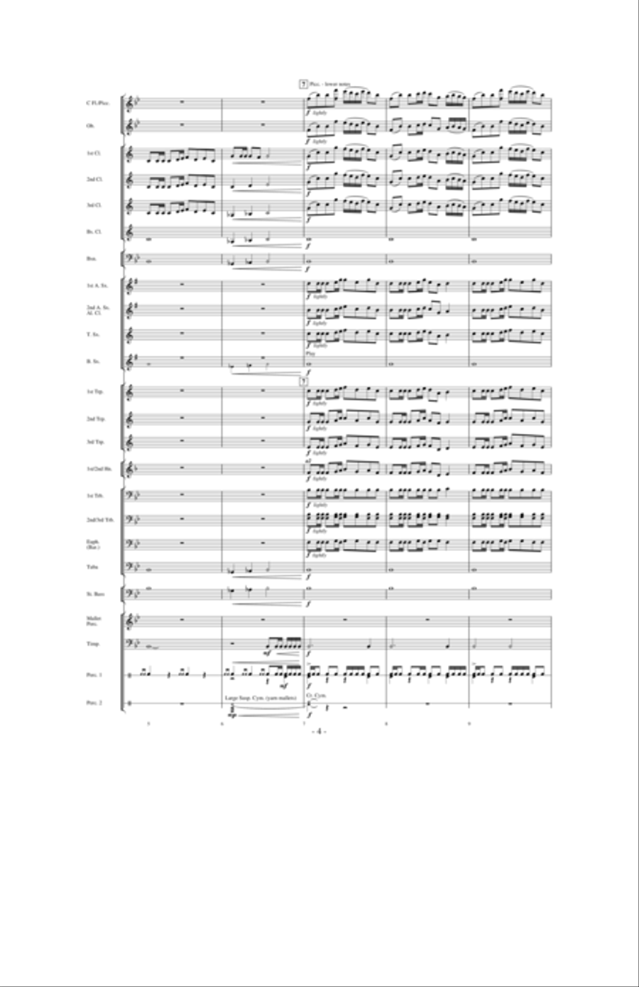 Flight of Valor Concert Band scores gallery preview page 3