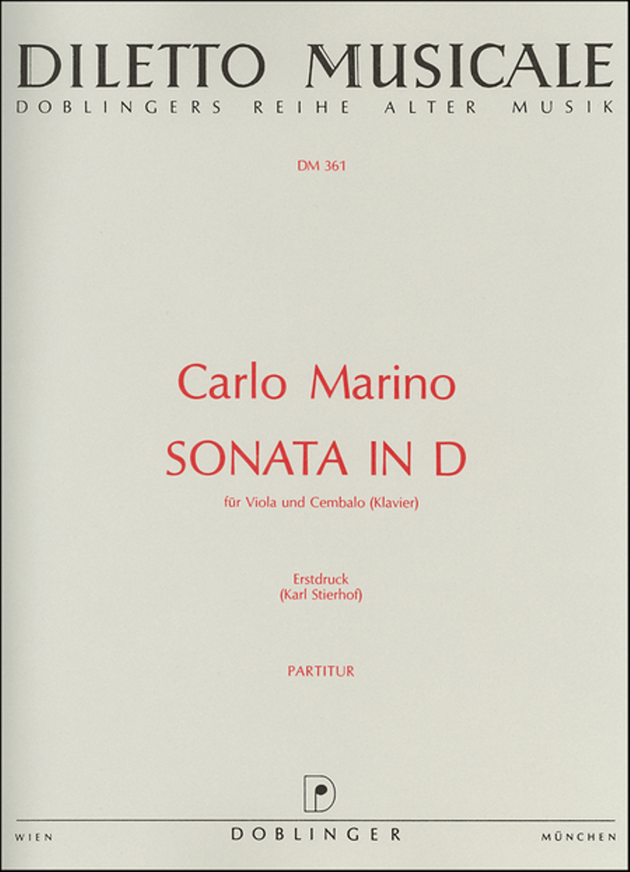 Sonata in D Piano scores gallery preview page 1
