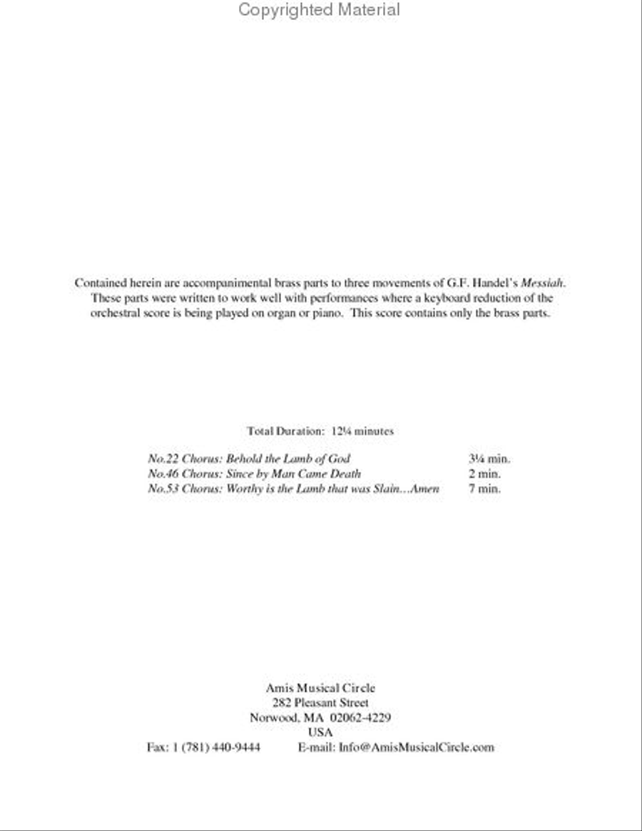 An Easter Collection from MESSIAH Brass Quintet scores gallery preview page 2