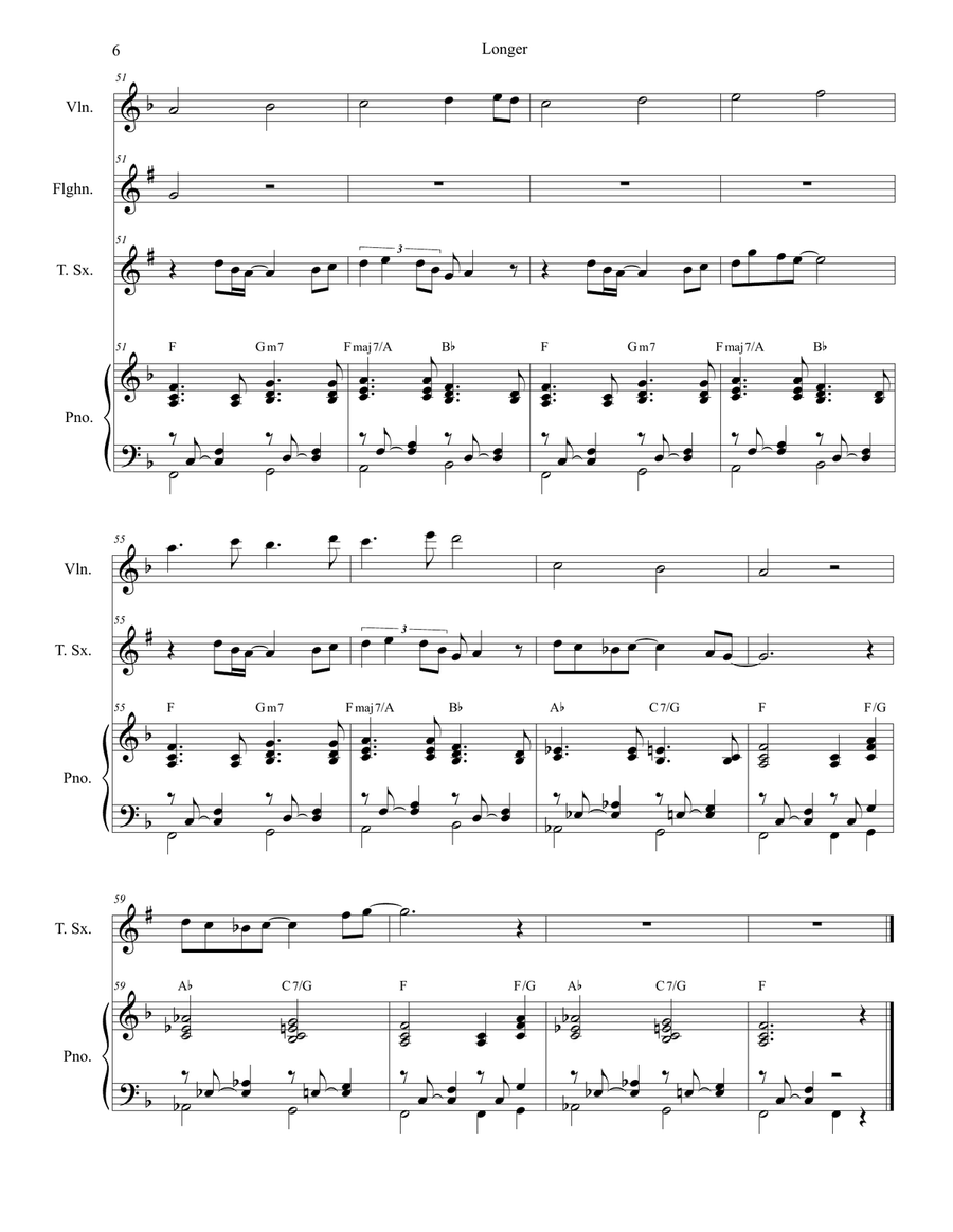 Longer Tenor Saxophone scores gallery preview page 6