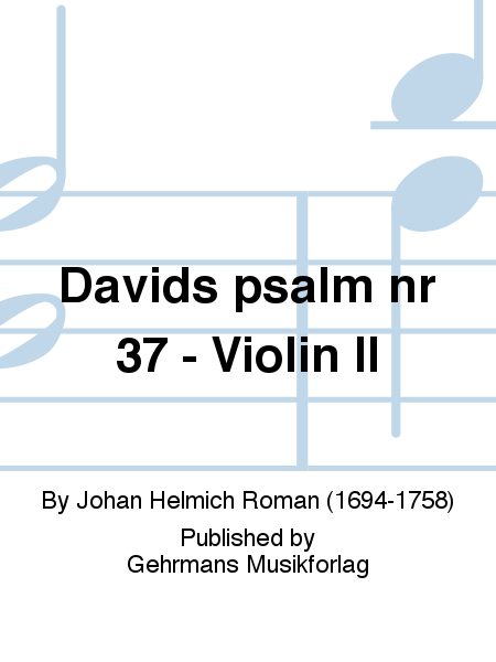 Davids psalm nr 37 - Violin II