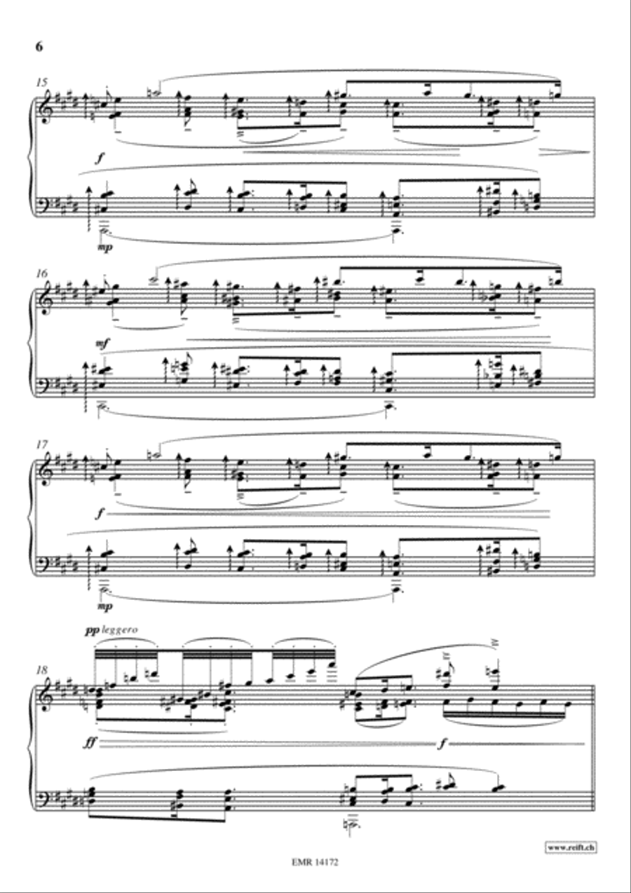 Barcarolle Piano Solo scores gallery preview page 6