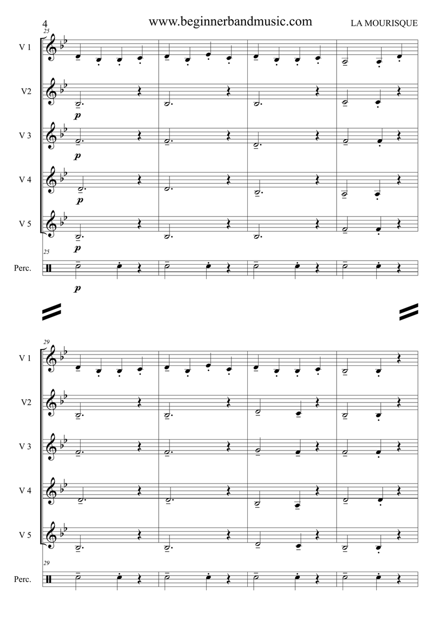 La Mourisque Concert Band scores gallery preview page 4