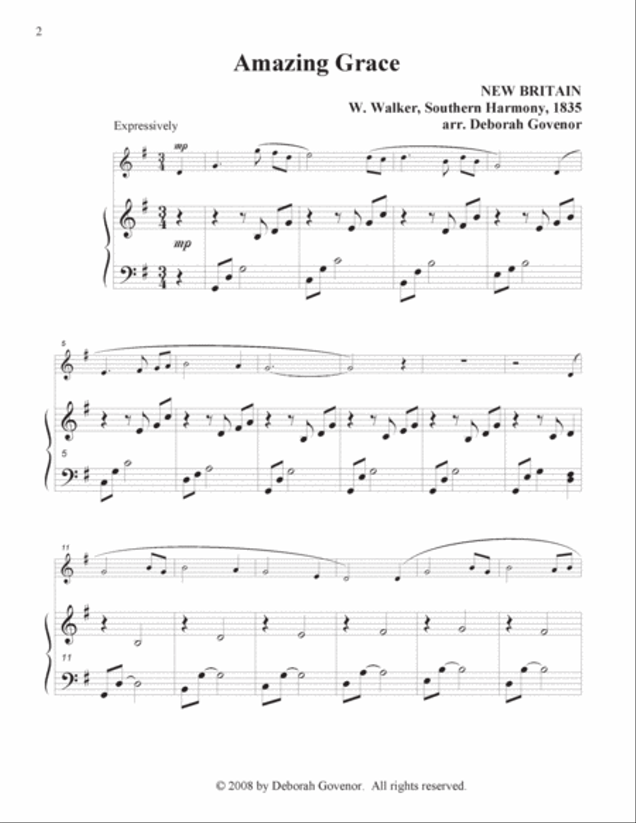 Amazing Grace Small Ensemble scores gallery preview page 2