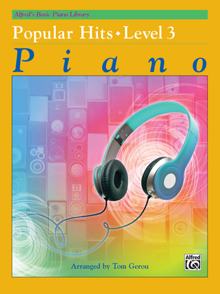 Book cover for Alfred's Basic Piano Course Popular Hits, Level 3