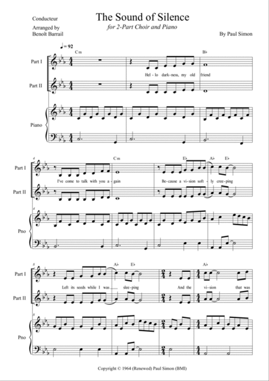 The Sound Of Silence 2-Part scores gallery preview page 4